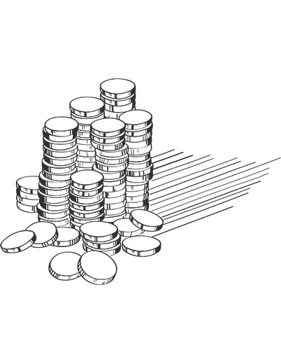 Filler Art - Coin Stacks | Azukail Games